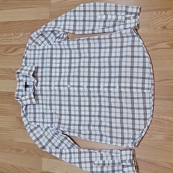 GAP Mens plaid button up long sleeve size large - Picture 1 of 10